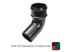 75mm (3") Cast Iron 135 degree Bend without Ears - Pre-Painted Colour