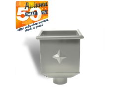 80mm Dusty Grey Steel Box Hopper Head
