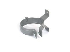 80mm Dusty Grey Steel D/Pipe Bracket
