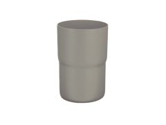 80mm Dusty Grey Steel D/Pipe Connector