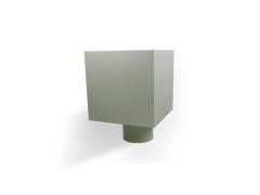 80mm Dusty Grey Steel PLAIN Hopper Head