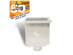 80mm Grey White Steel Box Hopper Head