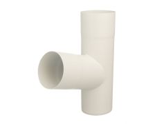 80mm Grey White Steel D/Pipe 72 Branch