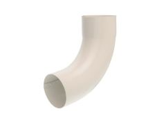 80mm Grey White Steel D/Pipe 90° Bend
