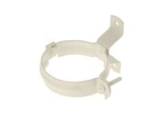 80mm Grey White Steel D/Pipe Bracket