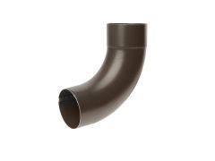80mm Sepia Steel D/Pipe 90° Bend