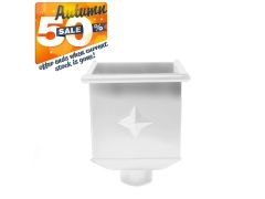 80mm White Steel Box Hopper Head