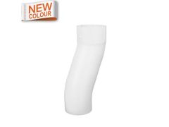 80mm White Steel D/Pipe 60mm Offset