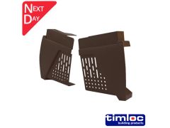 Dry Fix Verge for Profiled Tile Eaves Closer L&R Pair - Brown