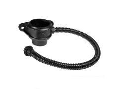 Right-hand 100mm (4") Cast Iron Downpipe Rainwater Divertor - Pre-painted Black