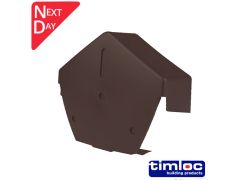 Universal Dry Fix Angled Ridge End Cap - Brown 