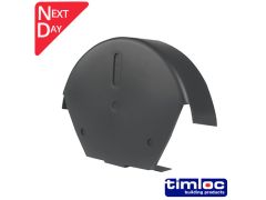 Universal Dry Fix Round Ridge End Cap - Grey 
