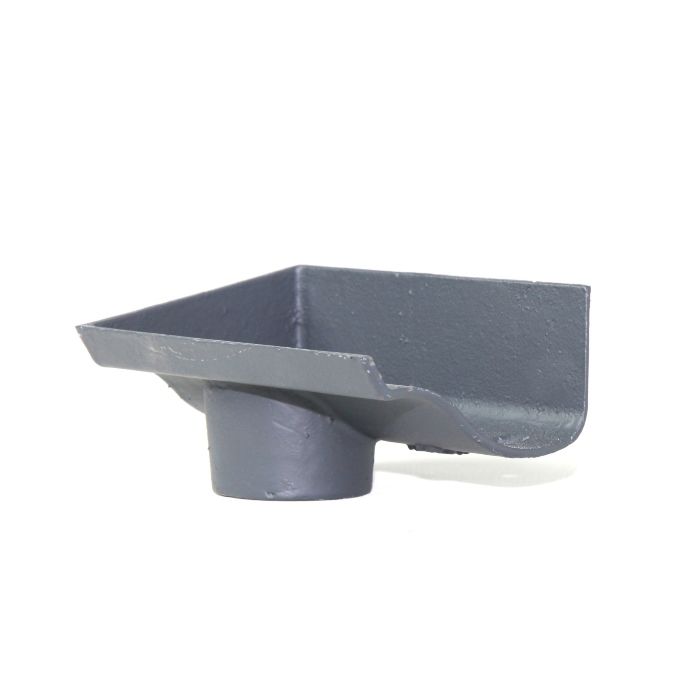 100mm (4") Hargreaves Foundry Ogee Cast Iron 75mm Dropend Outlet - Internal - Primed