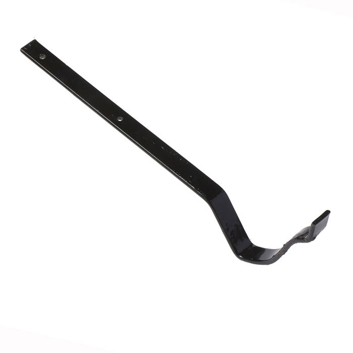125mm (5") Hargreaves Foundry Ogee Gutter Galv Top-fix Bracket  - Pre-Painted Black