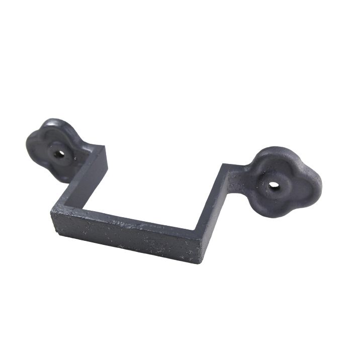 75x75mm (3"x3") Hargreaves Foundry Cast Iron Square Downpipe Ornate Earband Type D - Primed