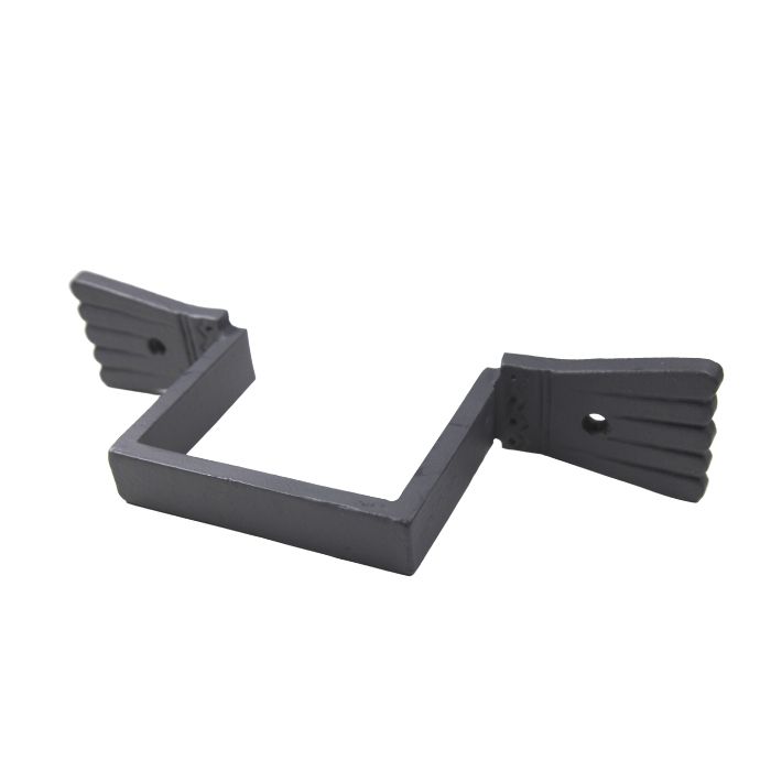 75x75mm (3"x3") Hargreaves Foundry Cast Iron Square Downpipe Ornate Earband Type E - Primed