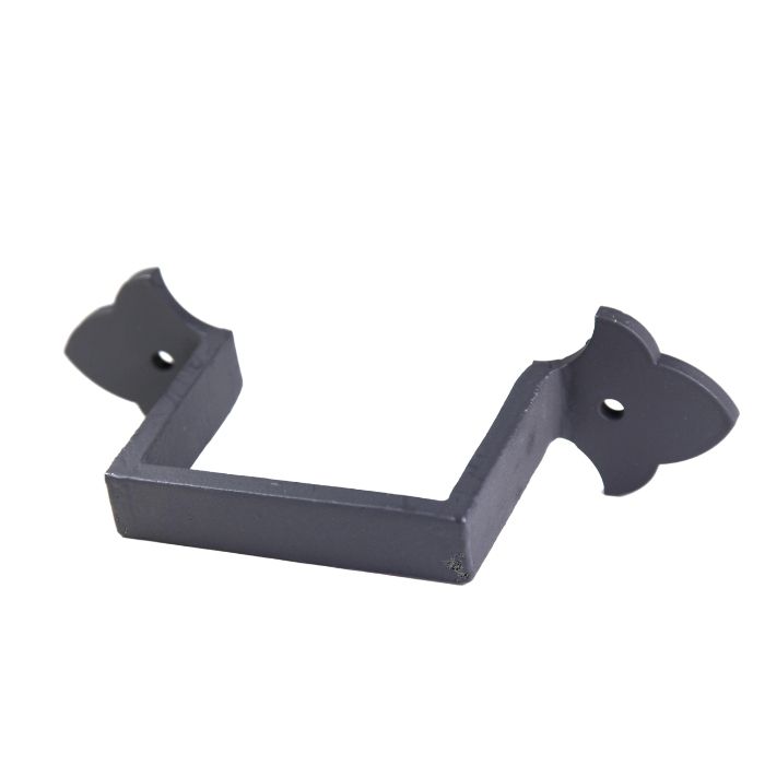 75x75mm (3"x3") Hargreaves Foundry Cast Iron Square Downpipe Ornate Earband Type F - Primed