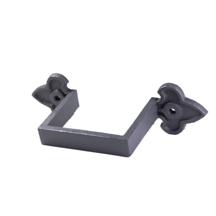 75x75mm (3"x3") Hargreaves Foundry Cast Iron Square Downpipe Ornate Earband Type G - Primed