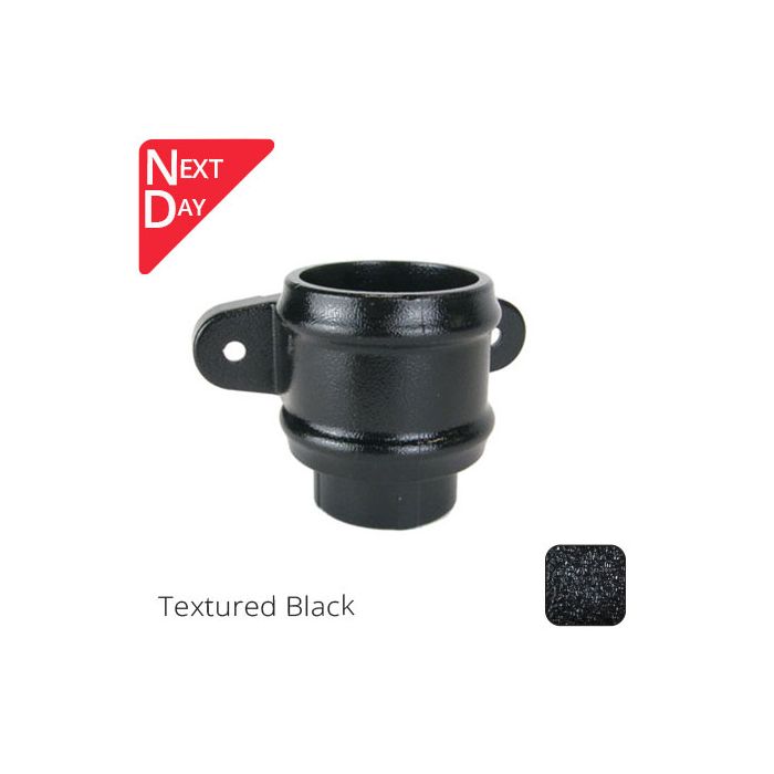 76mm (3") Ornate Heritage Cast Aluminium Eared Socket - Textured Black 