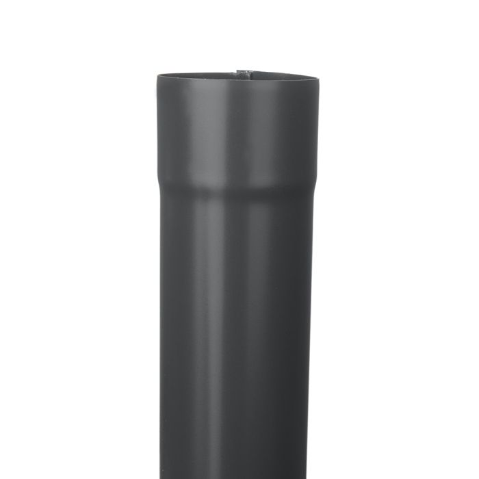80mm Anthracite Steel Downpipe 3m