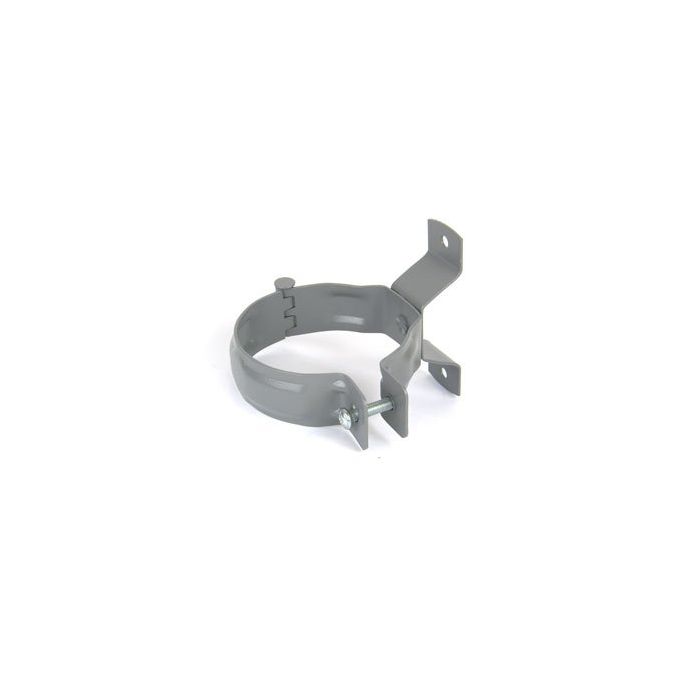 80mm Dusty Grey Steel D/Pipe Bracket