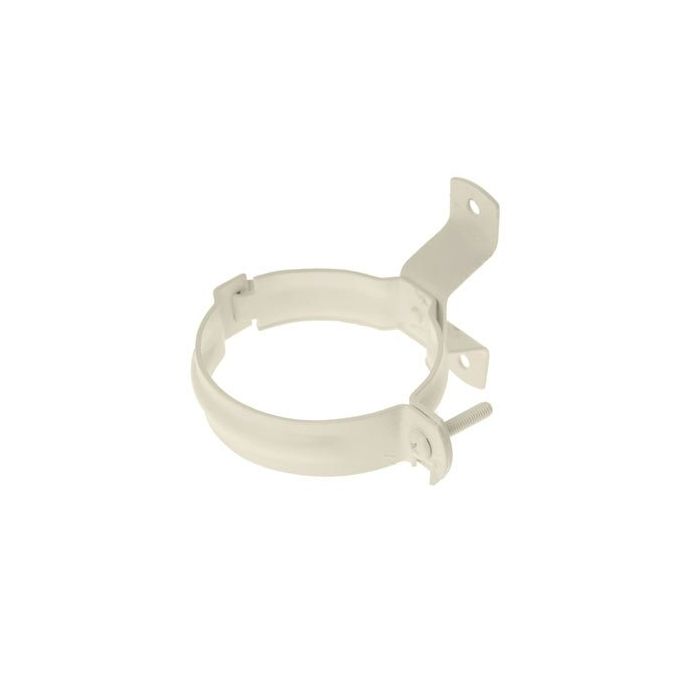 80mm Grey White Steel D/Pipe Bracket