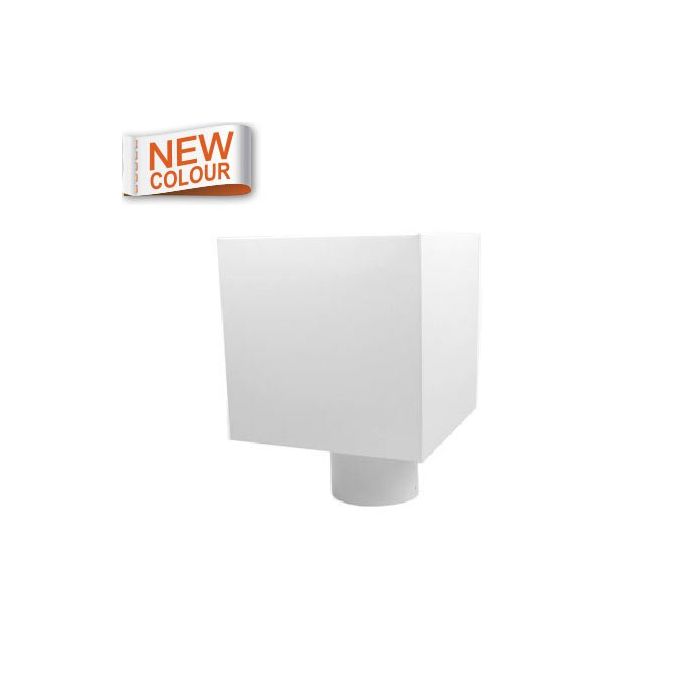 80mm White PLAIN Hopper Head