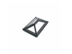 Rainclear roof lantern to suit finished external kerb size 1500 x 1000mm - 9005M Black frame with soft tone neutral double glazed glass