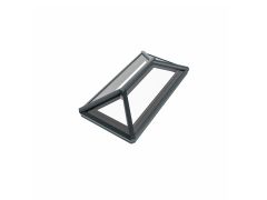 Rainclear roof lantern to suit finished external kerb size 2000 x 1000mm - 9910 Satin White internal &  7016M Anthracite Grey external frame with soft tone neutral double glazed glass