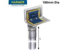 Hamer Aluminium Two Way Outlet with Extended Spigot - 100mm Dia