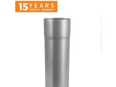 80mm Galvanised Steel Downpipe 3m Length - 15 years Product Warranty