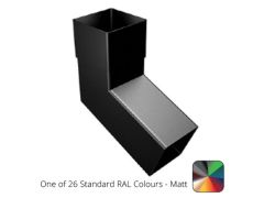 76mm Swaged Aluminium Square 112.5 Degree BEND PPC  - One of 26 Standard Matt RAL colours TBC