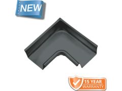 120x75mm Box Profile RAL 7016 Anthracite Grey Coated Galvanised Steel 90degree Internal Gutter Angle
