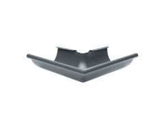 150mm Half Round Anthracite Grey Galvanised Steel 90degree External Gutter Angle