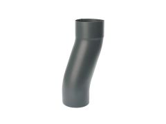 100mm Anthracite Grey Galvanised Steel Downpipe 60mm Projection Fixed Offset