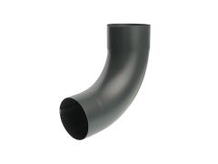 80mm Anthracite Grey Galvanised Steel Downpipe 90 Degree  Bend