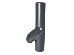 100mm Anthracite Grey Coated Galvanised Steel Access Pipe