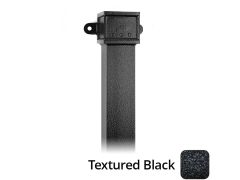 75 x 75mm (3"x3") x 3m Cast Aluminium Downpipe with Eared Socket - Textured Black