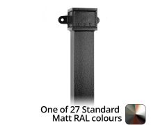 100 x 75mm (4"x3") x 1m Cast Aluminium Downpipe with Eared Socket - One of 26 Standard Matt RAL colours TBC