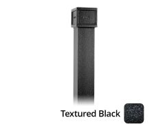 75 x 75mm (3"x3") x 3m Cast Aluminium Downpipe with Non-eared Socket - Textured Black