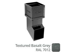 100 x 75mm (4"x3") Cast Aluminium Shoe Non-Eared - Textured 7012 Basalt Grey