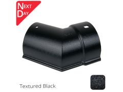 115x75mm (4.5"x3") Beaded Deep Run Cast Aluminium 135 degree Gutter Angle - External - Textured Black
