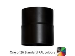 100mm (4") Swaged Round Aluminium Downpipe to 110mm Soil Pipe Adaptor - One of 26 Standard Matt RAL colours TBC - from Rainclear Systems