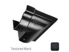 100mm (4") Victorian Ogee Cast Aluminium Gutter 90 External Angle - Textured Black