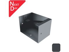 125x100mm Aluminium Joggle Box Right Hand Stopend - RAL 7016M Anthracite Grey 