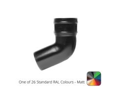 76mm (3") Cast Aluminium Downpipe 112 Degree Bend without Ears - One of 26 Standard Matt RAL colours TBC