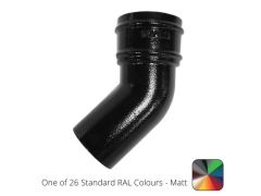 76mm (3") Cast Aluminium Downpipe 135 Degree Bend without Ears - One of 26 Standard Matt RAL colours TBC