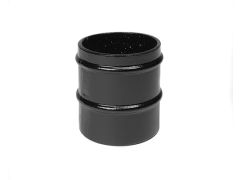 0mm (4") Cast Aluminium Loose Socket without Ears - Textured Black