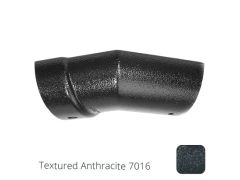 100mm (4") Half Round Cast Aluminium Gutter 135 External Angle - Textured Anthracite Grey RAL 7016 