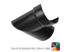 115mm (4.5") Half Round Cast Aluminium Gutter 90 Internal Angle - One of 26 Standard Matt RAL colours TBC 